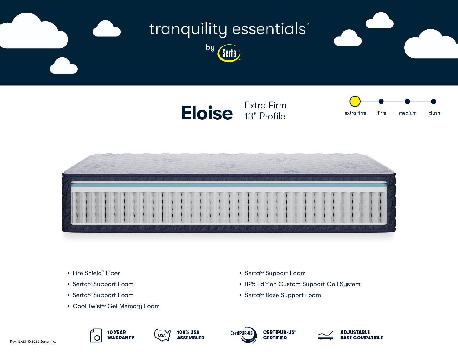 Serta® 13" Eloise Extra Firm