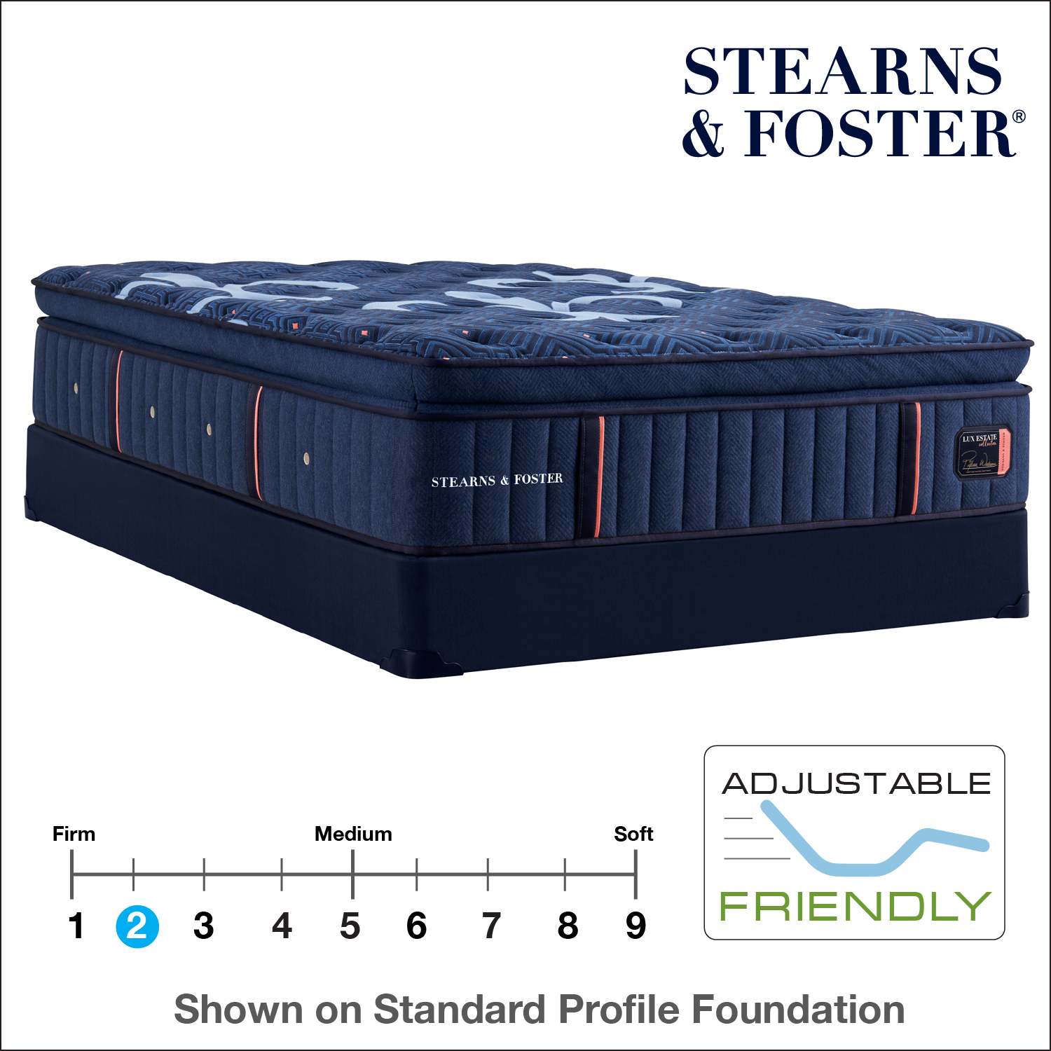 16" Stearns & Foster Lux Estate Firm Pillow Top