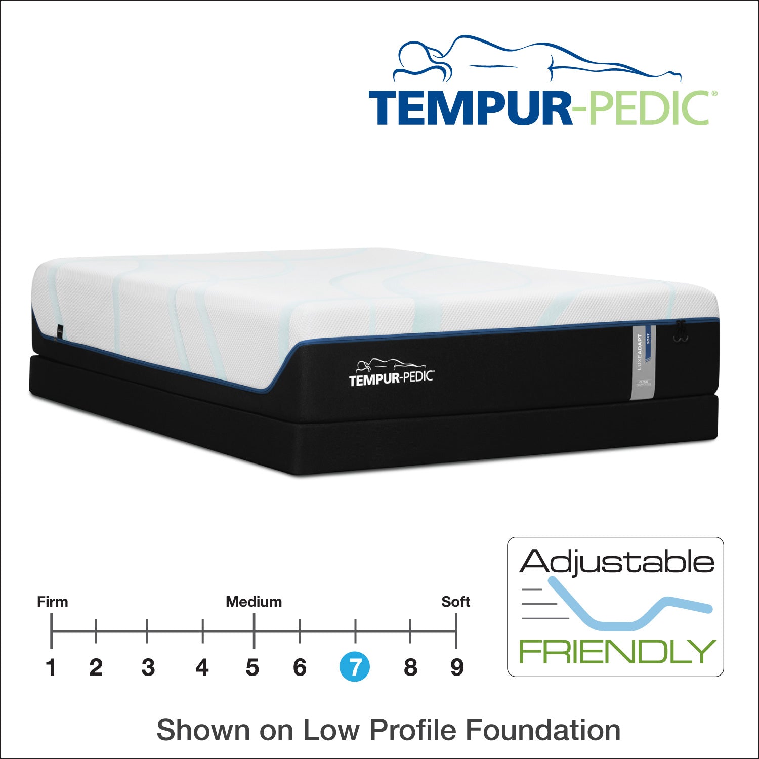 13" TEMPUR-LuxeAdapt® Soft