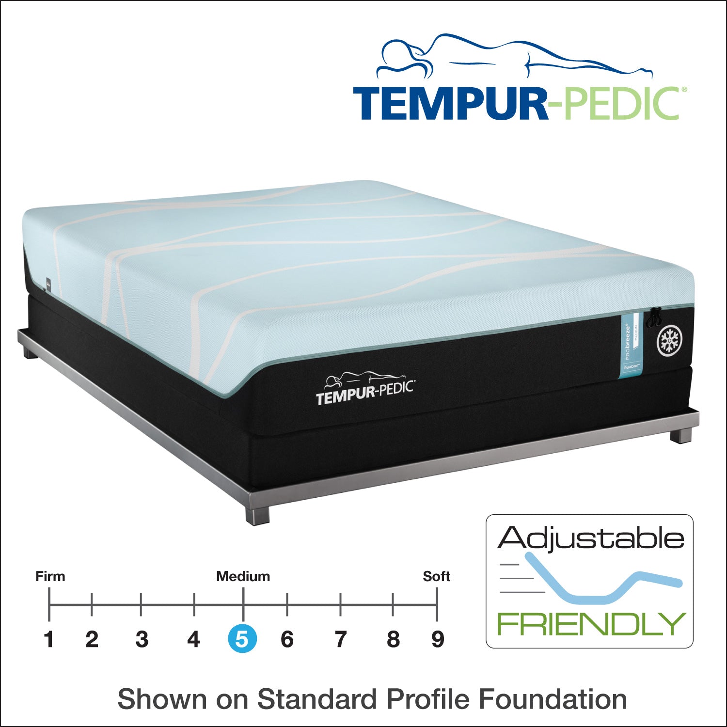 12" TEMPUR-PRObreeze® Medium