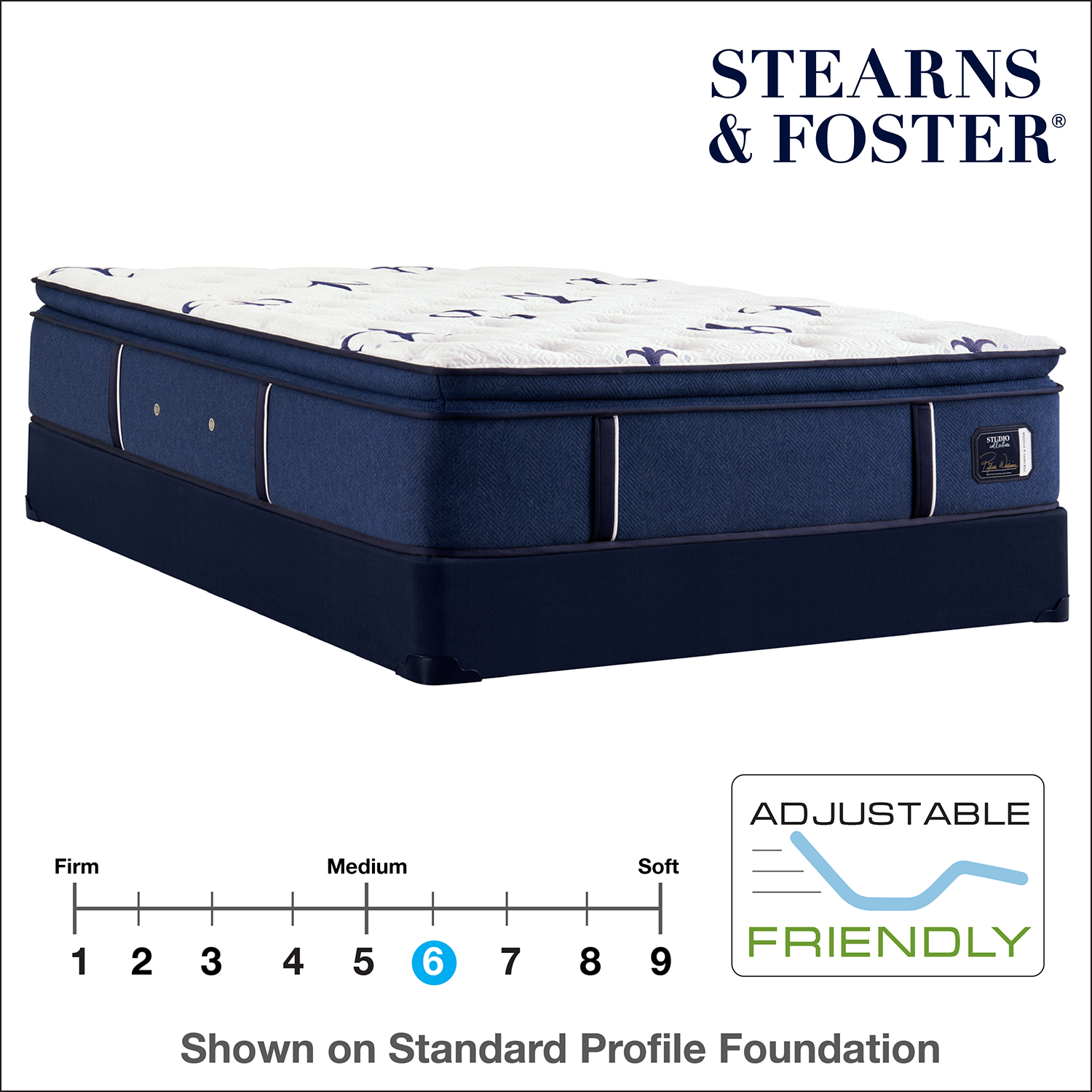 14.5" Stearns & Foster Studio Medium Pillow Top